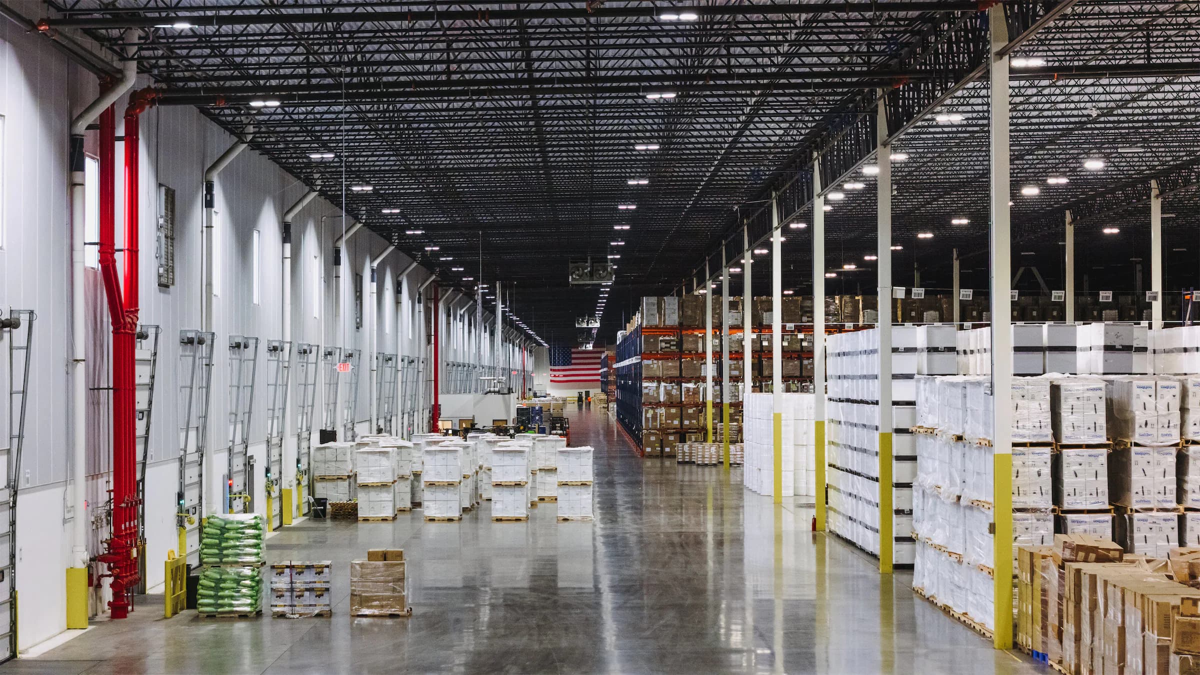 Commonwealth automotive warehouse aisle