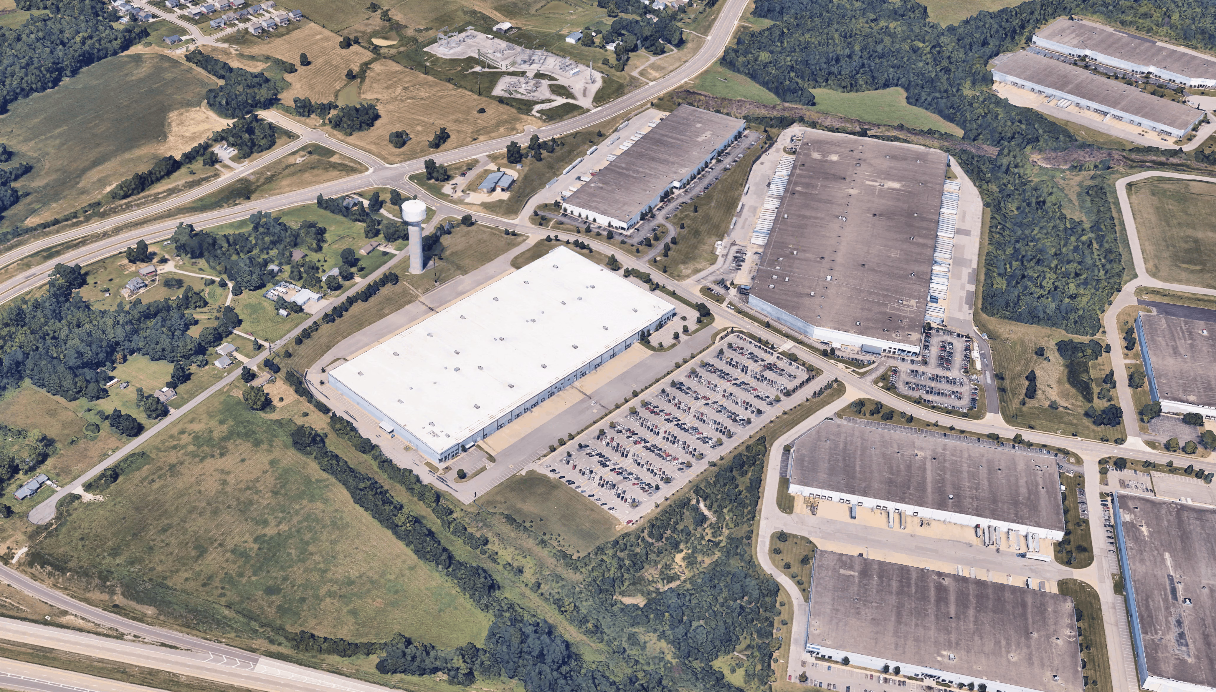 Aerial view of Commonwealth's Hebron, KY distribution facility