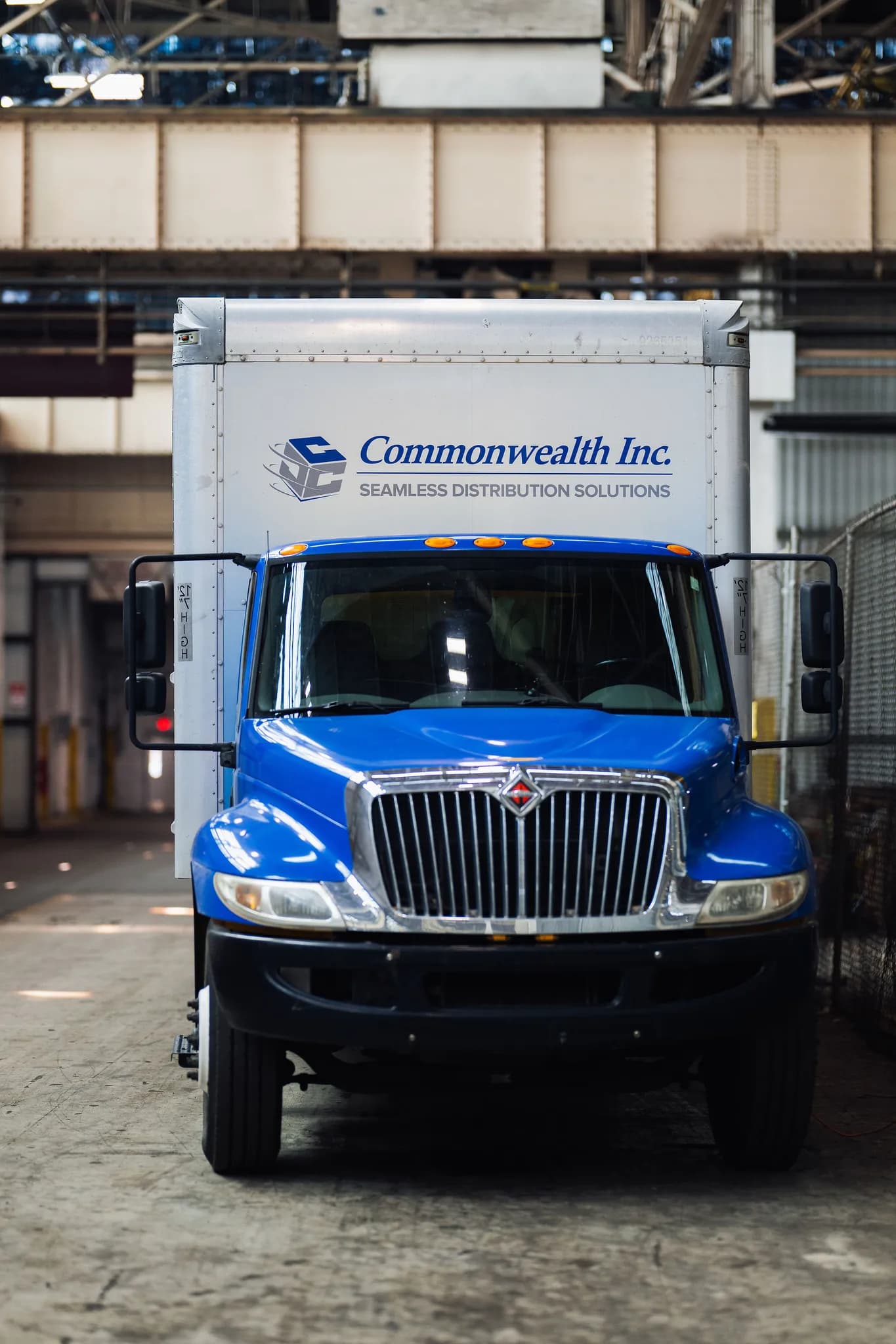 Commonwealth Inc truck front view at Fairfield facility