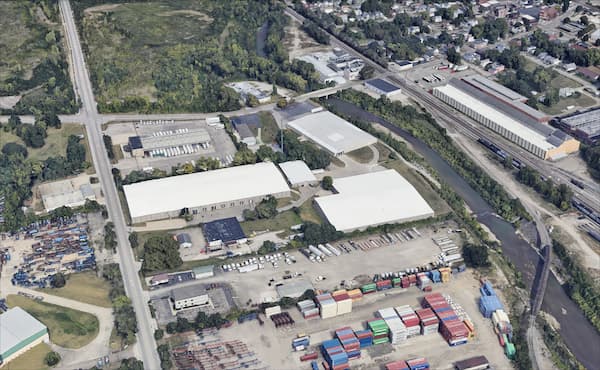Aerial view of St. Bernard Este Campus logistics facility