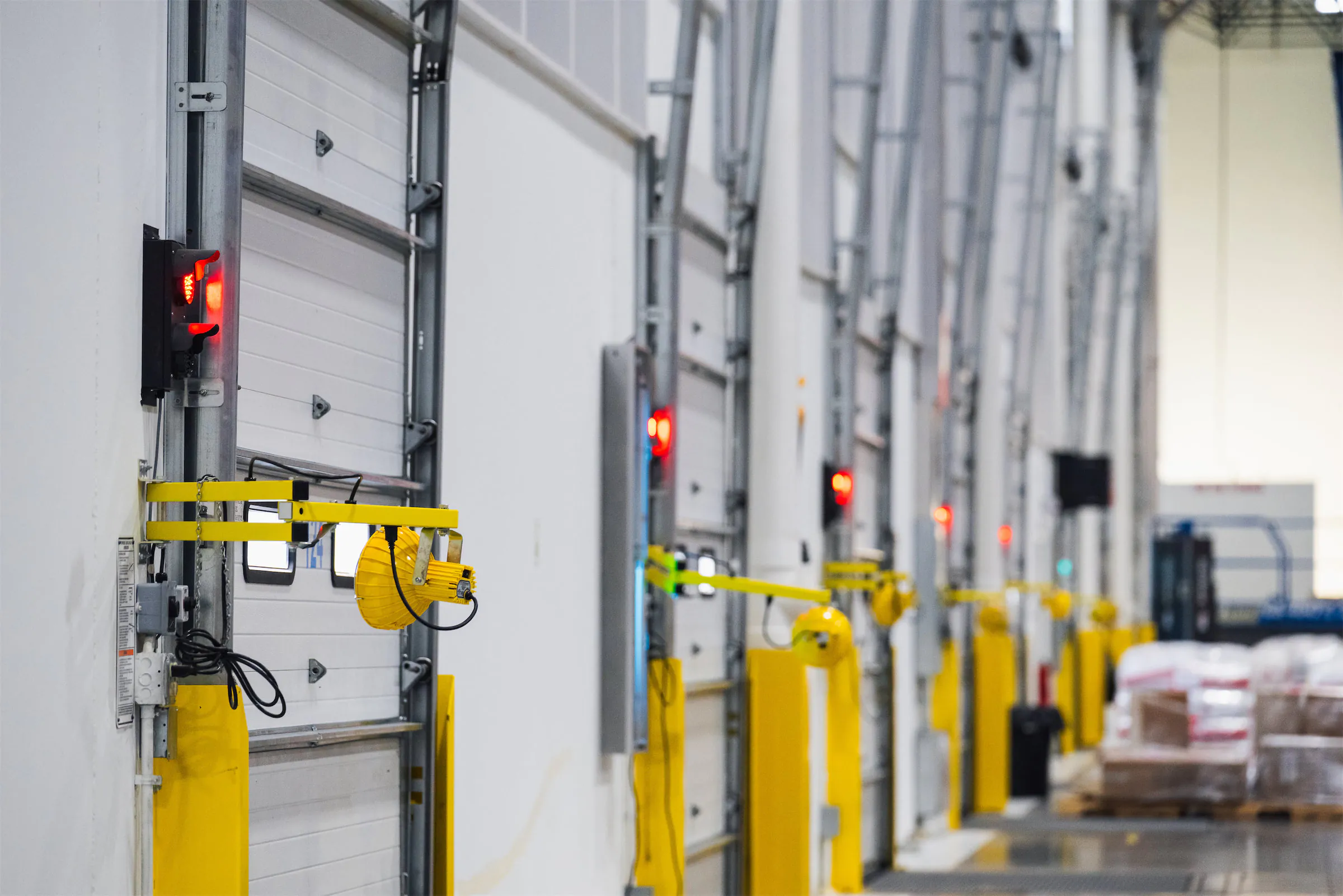 Warehousing loading dock doors